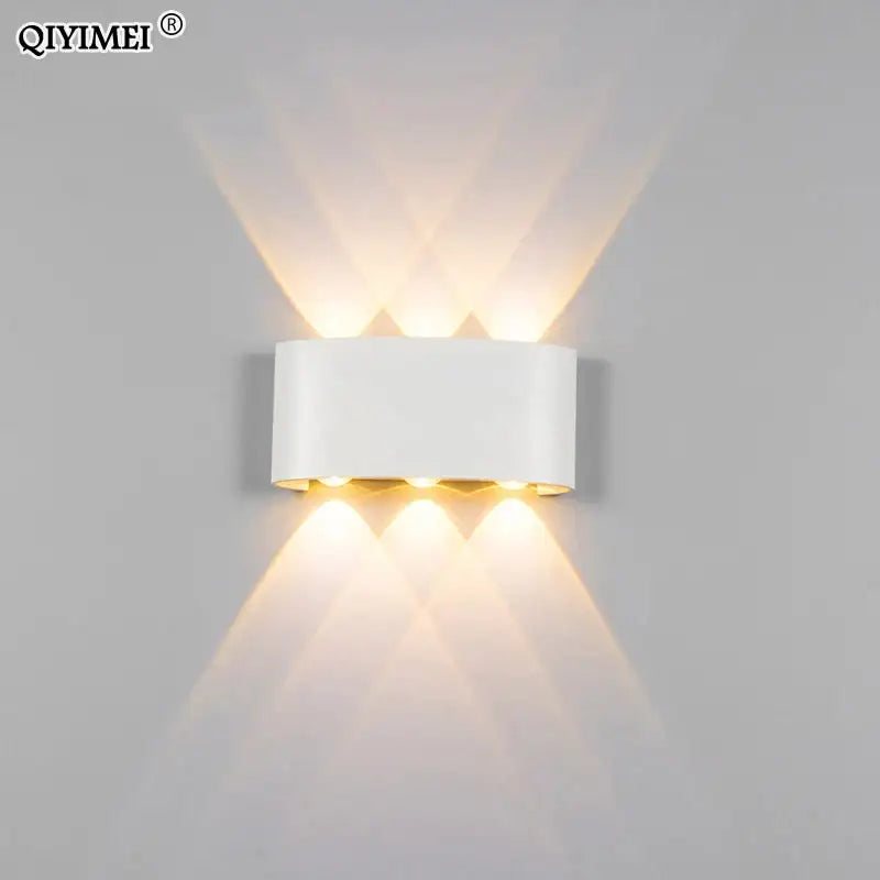 Modern black & white aluminum wall lamps – living room sconces