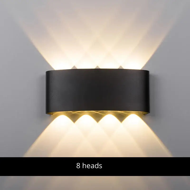 Modern black & white aluminum wall lamps – living room sconces