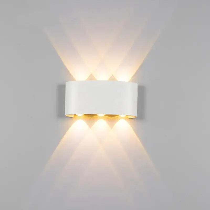 Modern black & white aluminum wall lamps – living room sconces