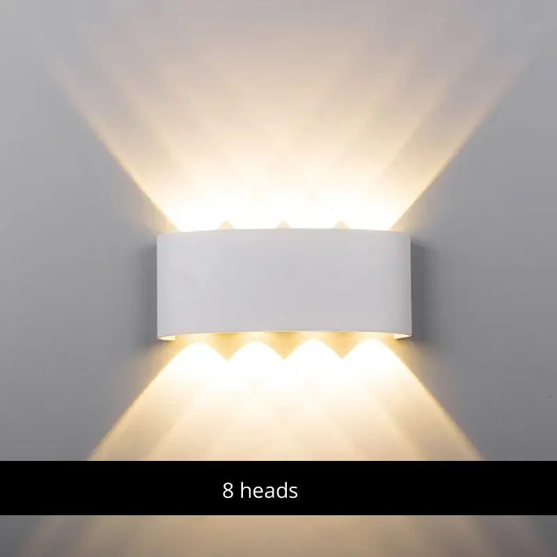Modern black & white aluminum wall lamps – living room sconces