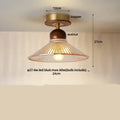 Modern amber glass petal ceiling lamp bedroom brass light