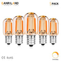 Vintage amber glass led filament bulb bedroom accent light
