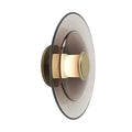 Modern black and amber minimalist led sconce wall lamp bedroom