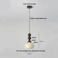 Rustic amber glass led pendant light – kitchen wood interior lighting