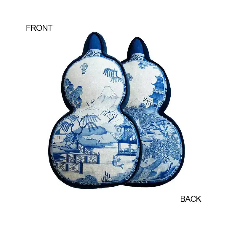 Ancient indigo jungle cushion covers blue & white living room pillow