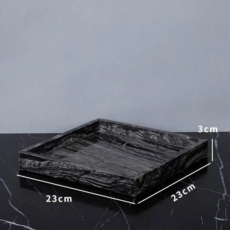 Modern black & gold ancient wood grain marble bathroom set