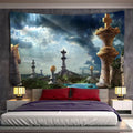 Angel devil hell witchcraft psychedelic tapestry for bedroom wall decor