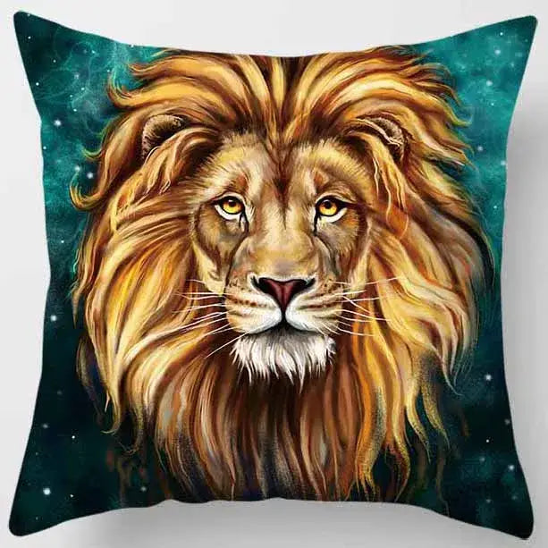 Decorbites animals world tiger lion pillow case living room set