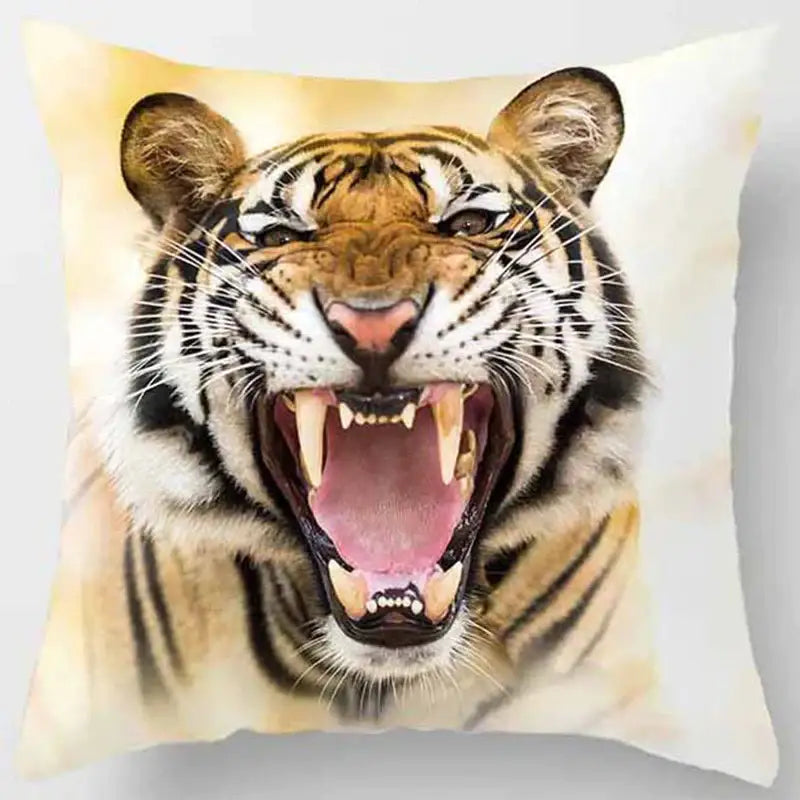 Decorbites animals world tiger lion pillow case living room set