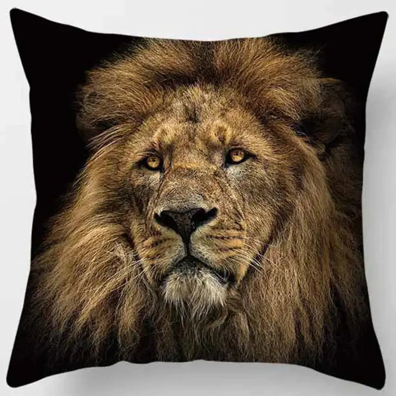 Decorbites animals world tiger lion pillow case living room set