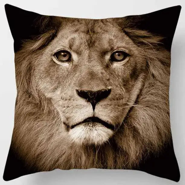 Decorbites animals world tiger lion pillow case living room set