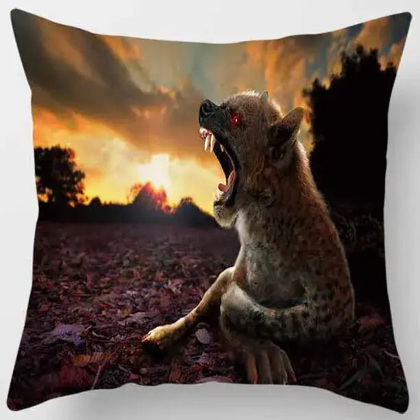 Decorbites animals world tiger lion pillow case living room set