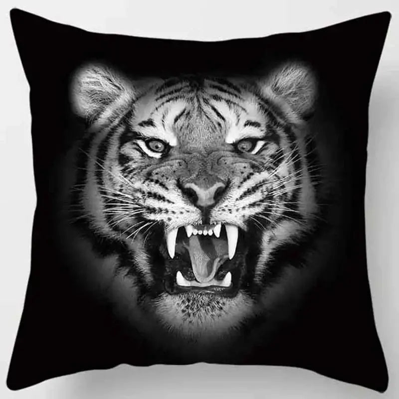 Decorbites animals world tiger lion pillow case living room set