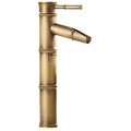 Antique brass bamboo basin faucet – bathroom waterfall tap