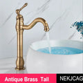 Antique brass single handle basin faucet bathroom sink mixer tap
