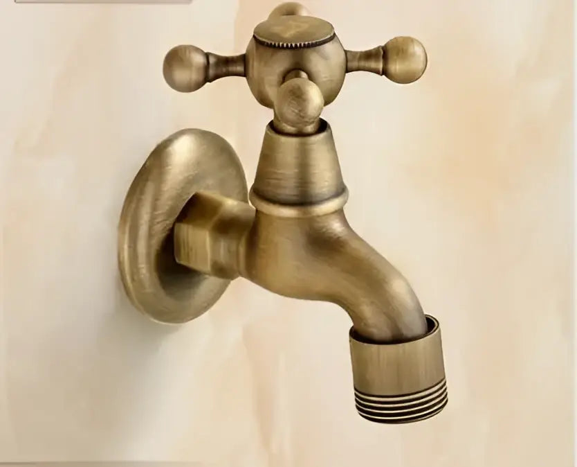 Antique brass dragon outdoor washing machine faucet garden tap