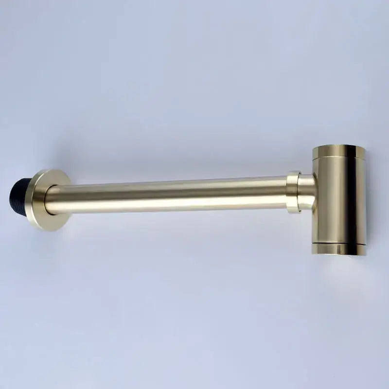 Modern antique brass bathroom sink drain kit with white seals
