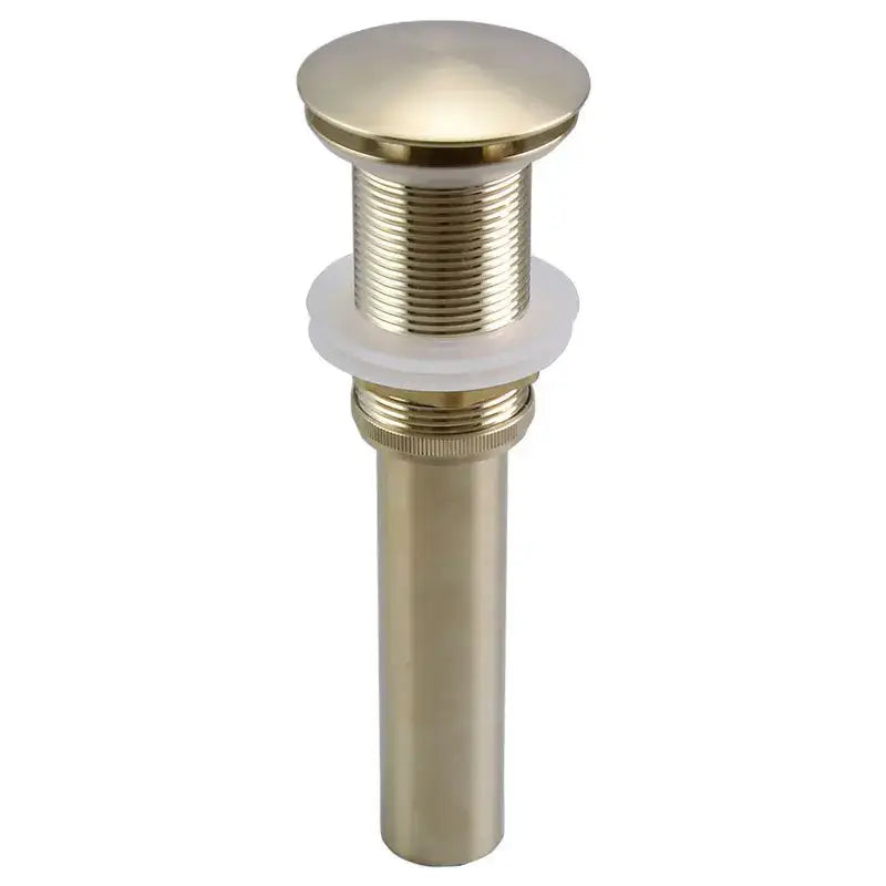 Modern antique brass bathroom sink drain kit with white seals