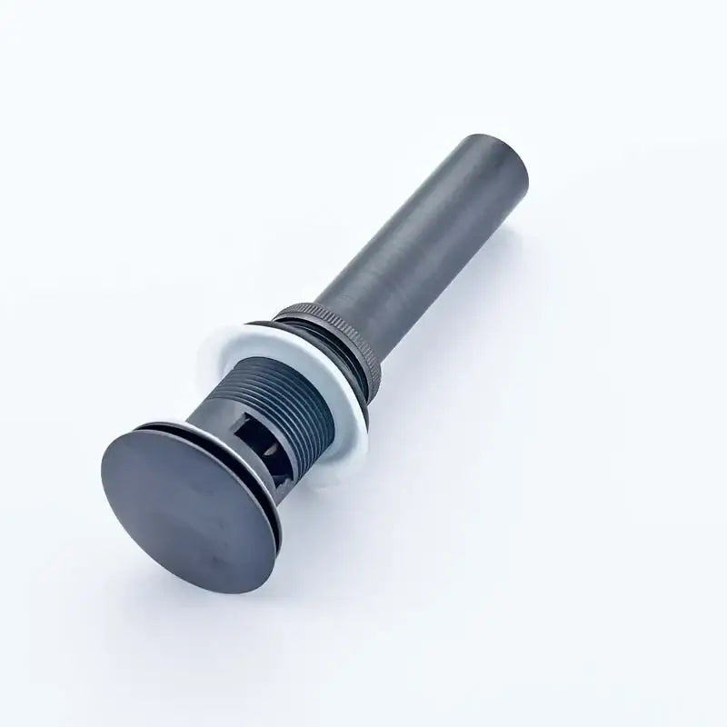 Modern matte black brass round siphon p-trap bathroom vanity drain