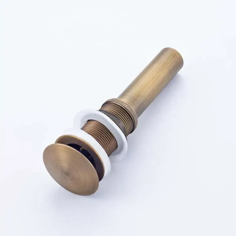 Modern matte black brass round siphon p-trap bathroom vanity drain
