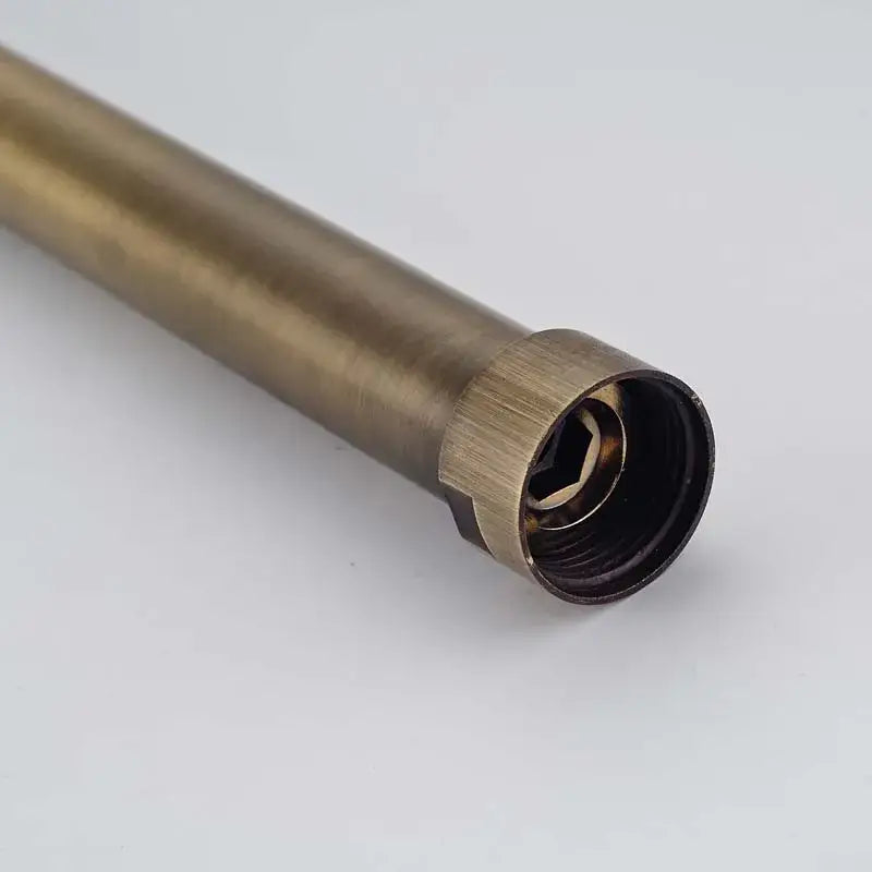 Antique brass pipe extension tube – bathroom shower heighten bar