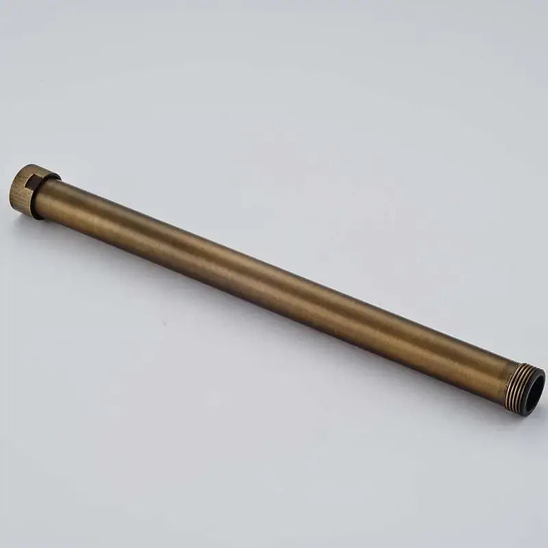 Antique brass pipe extension tube – bathroom shower heighten bar