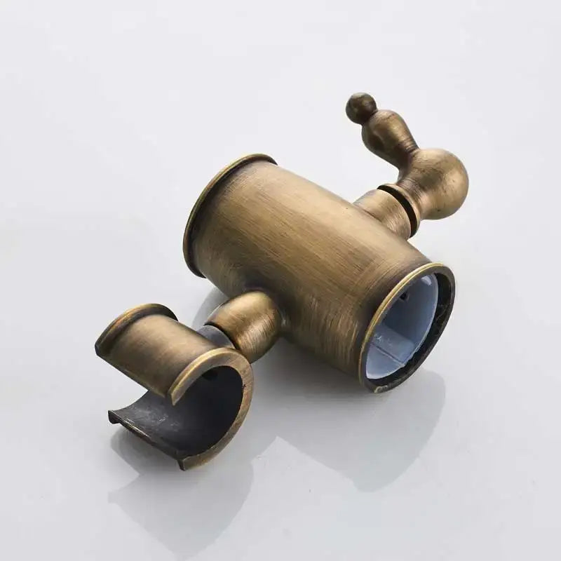 Antique brass shower set with handheld sprayer – bathroom kit