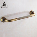Antique brass wall mounted grab bar bathroom safety handle