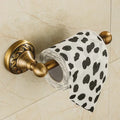 Vintage antique brass toilet paper holder bathroom scrollwork design