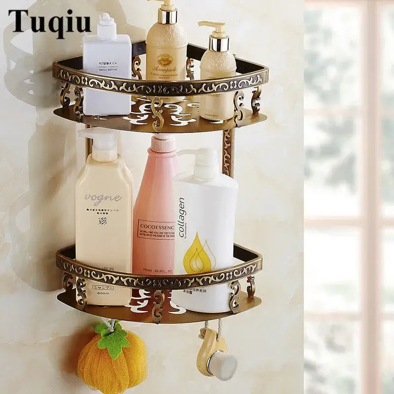 Antique bronze floral bathroom accessories set – bathroom hardware