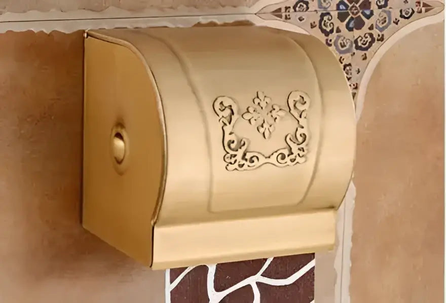 Antique bronze floral bathroom accessories set – bathroom hardware