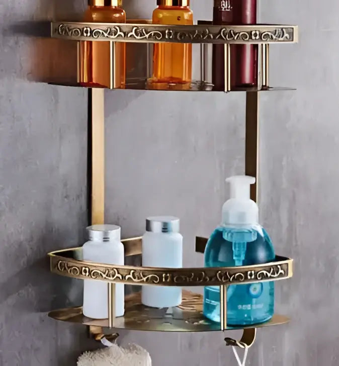 Antique bronze floral bathroom accessories set – bathroom hardware