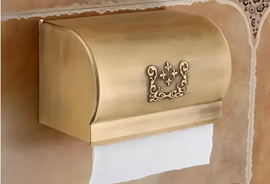Antique bronze floral bathroom accessories set – bathroom hardware