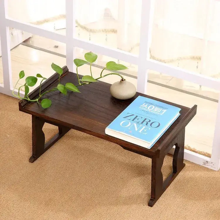 Antique chinese style solid wood tea table for living room