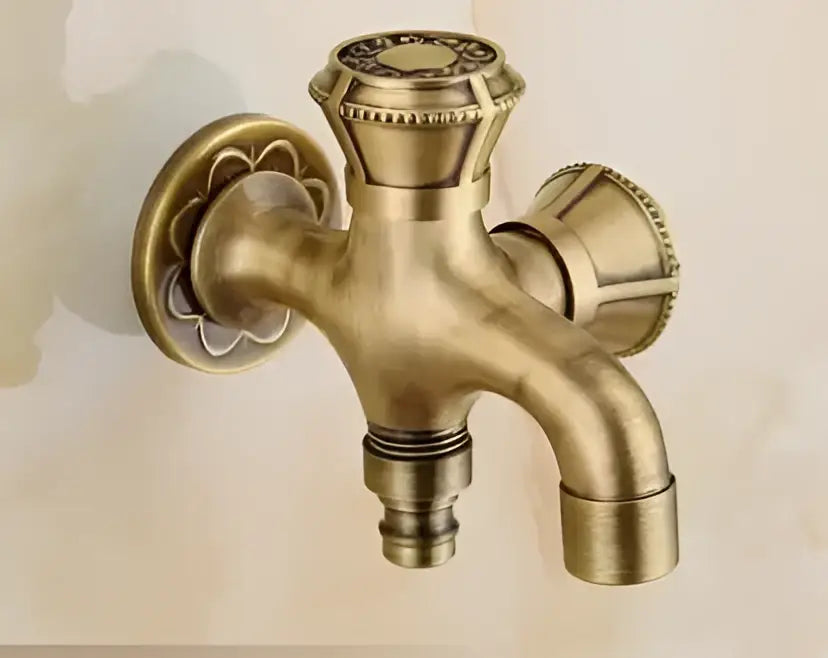 Antique dragon brass garden bibcocks tap garden washing faucet