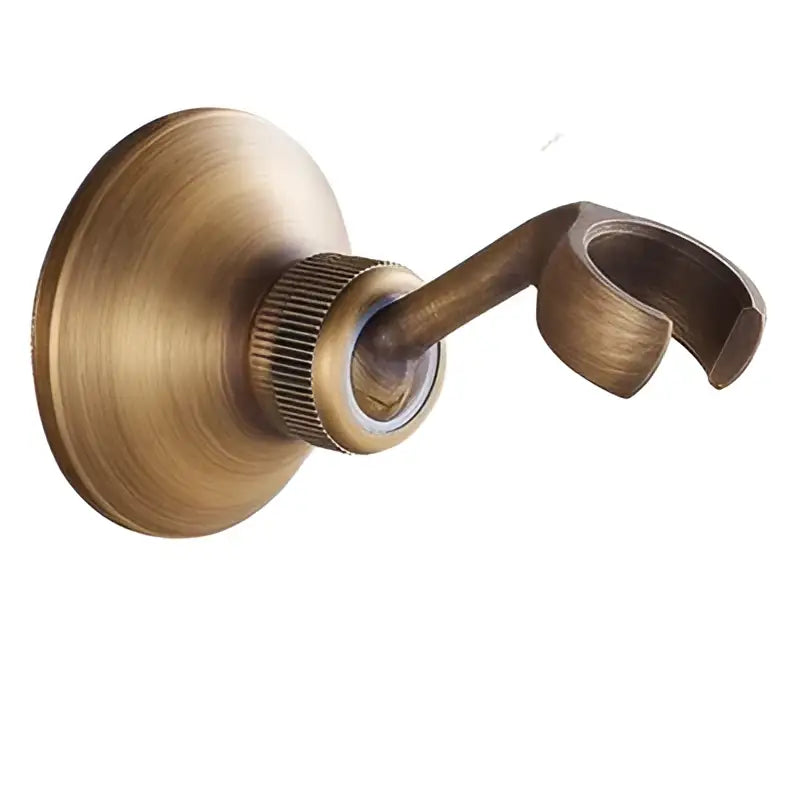 Antique brass & black handheld shower head bathroom set
