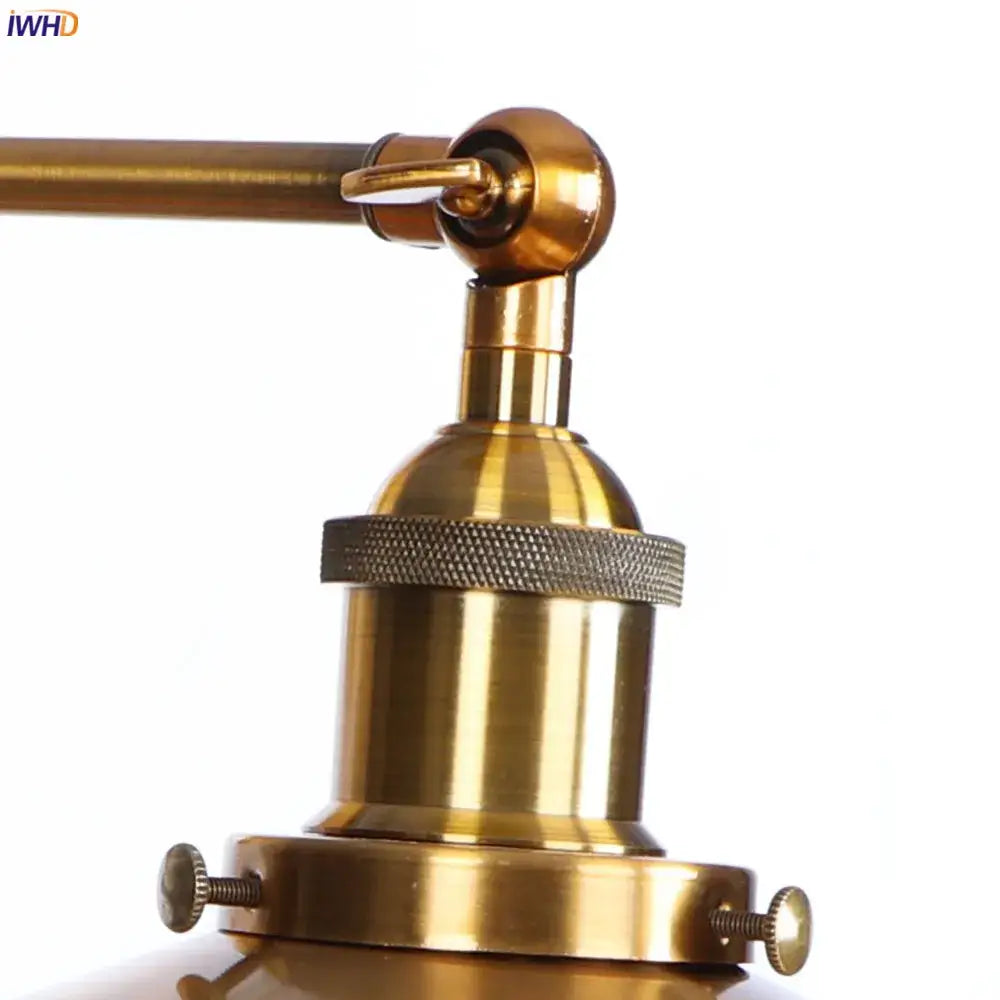 Industrial antique gold rustic wall lamps bathroom sconce light