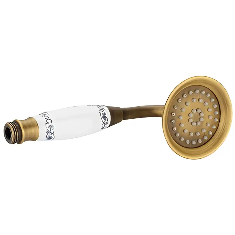 Antique brass & matte black antique handheld shower head bathroom set