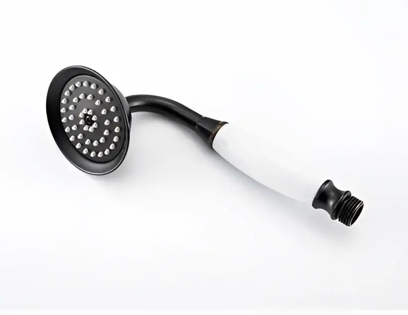 Antique brass & matte black antique handheld shower head bathroom set