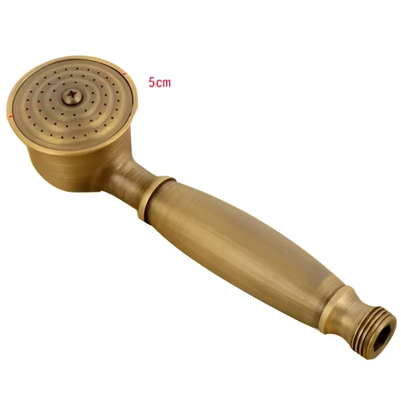 Antique brass & matte black antique handheld shower head bathroom set
