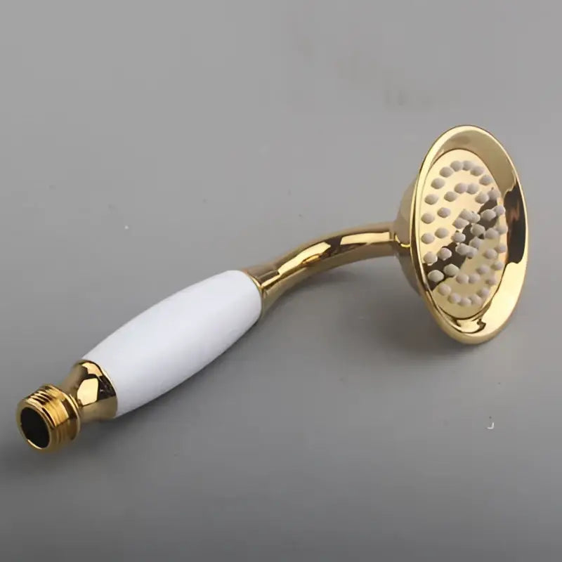 Antique brass & matte black antique handheld shower head bathroom set