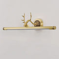 Antler gold led mirror light sconce bedroom wall fixture