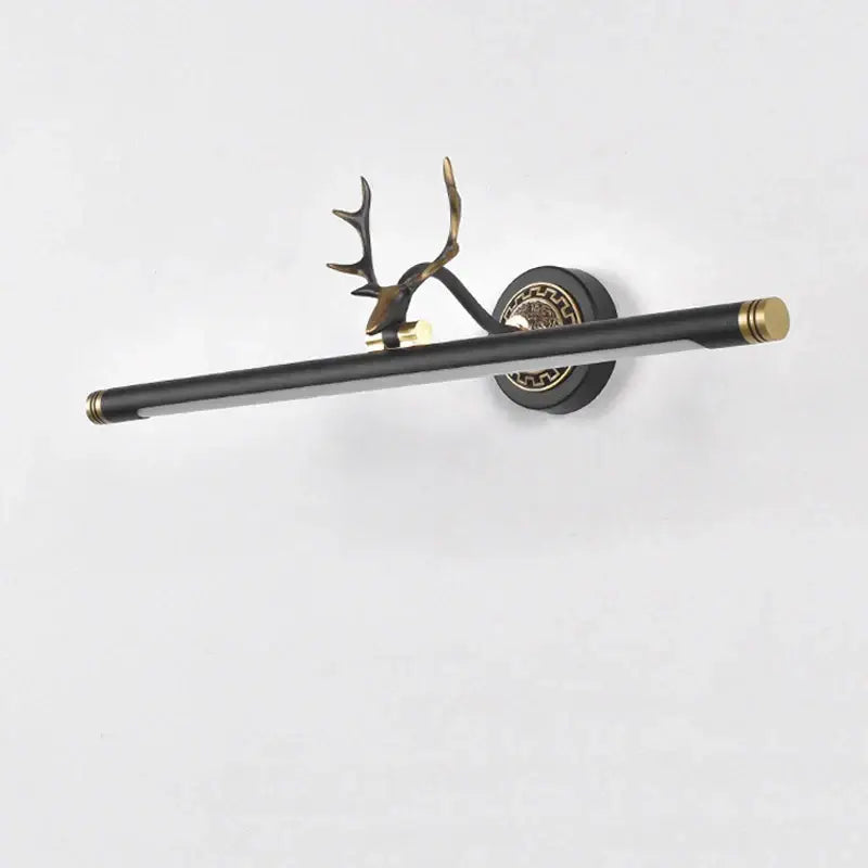 Antler gold led mirror light sconce bedroom wall fixture