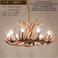 Rustic bronze antler branch ceiling chandelier dining room light