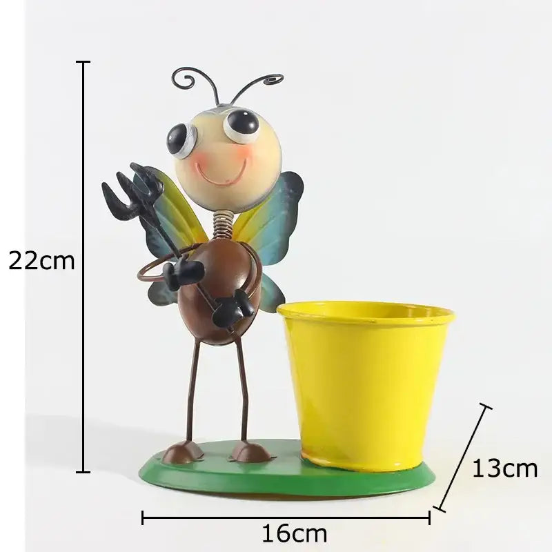 Red and blue ants gardener vase bedroom creative plant pot