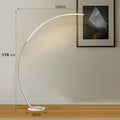 Modern black rgb arc floor lamp for living room led lighting