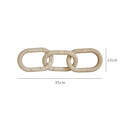 Minimalist beige archway shape travertine sculpture living room decor