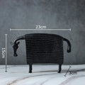 Armored warhorse resin black & white sheep – bedroom desk decoration