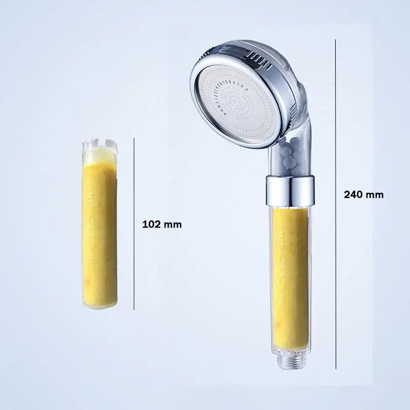 Chrome vitamin c shower head aroma filter bathroom sprayer