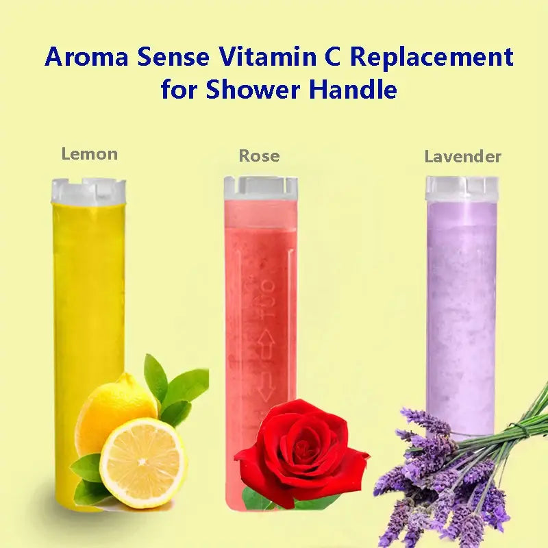 Chrome vitamin c shower head aroma filter bathroom sprayer